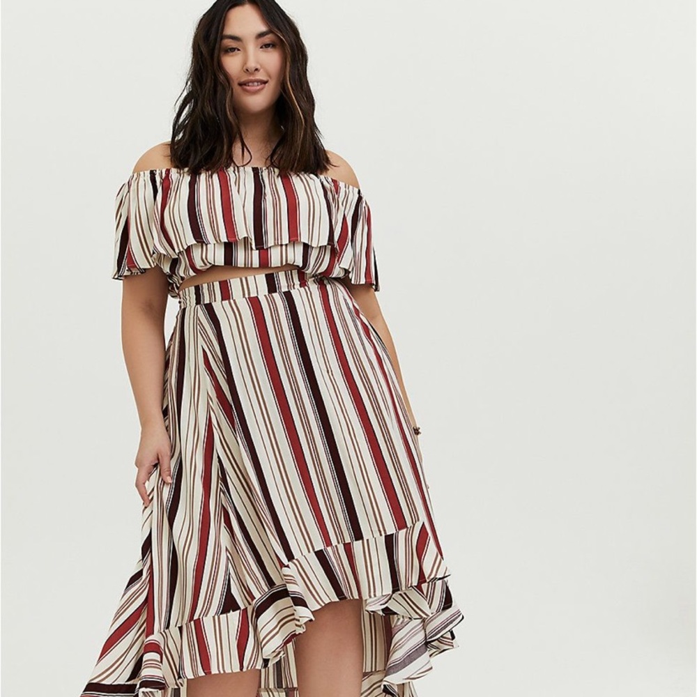 Torrid Multi Stripe Challis Set